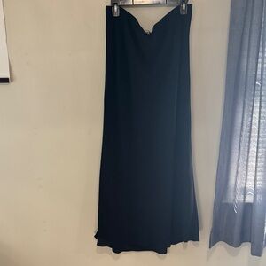 Black Column Maxi Skirt